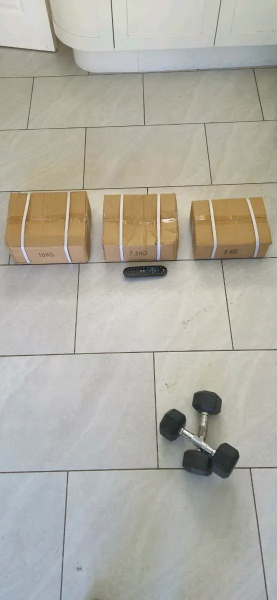 3xbrand new hex dumbbell weight lifting sets - Image 1