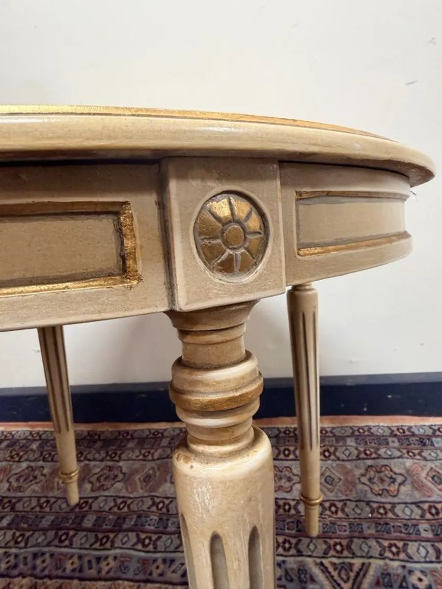 Guatavian Style Round Side Table - Image 3