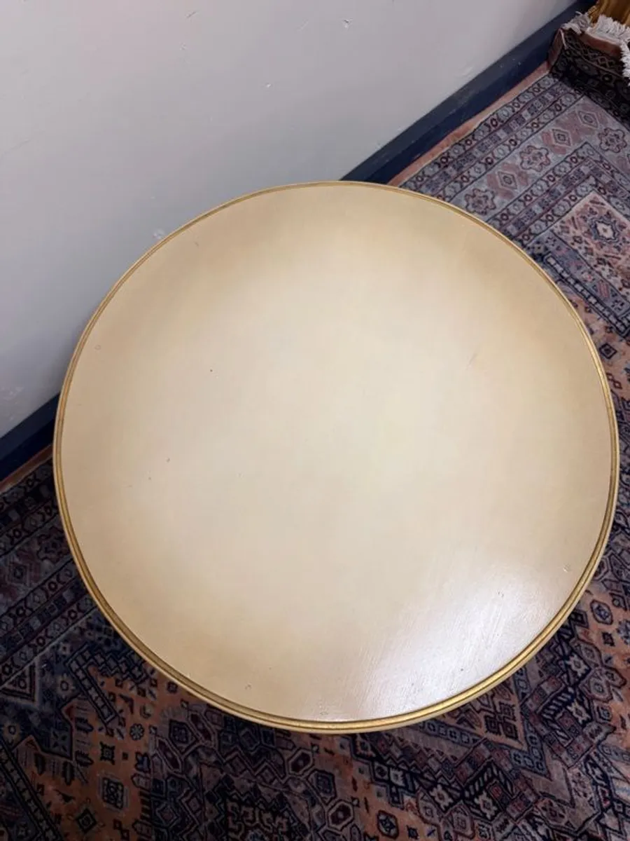 Guatavian Style Round Side Table - Image 4