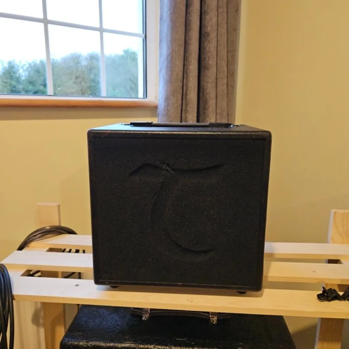 Yamaha Nylon Silent guitar and TanglewoodT3 Acoustic Amp - Image 1