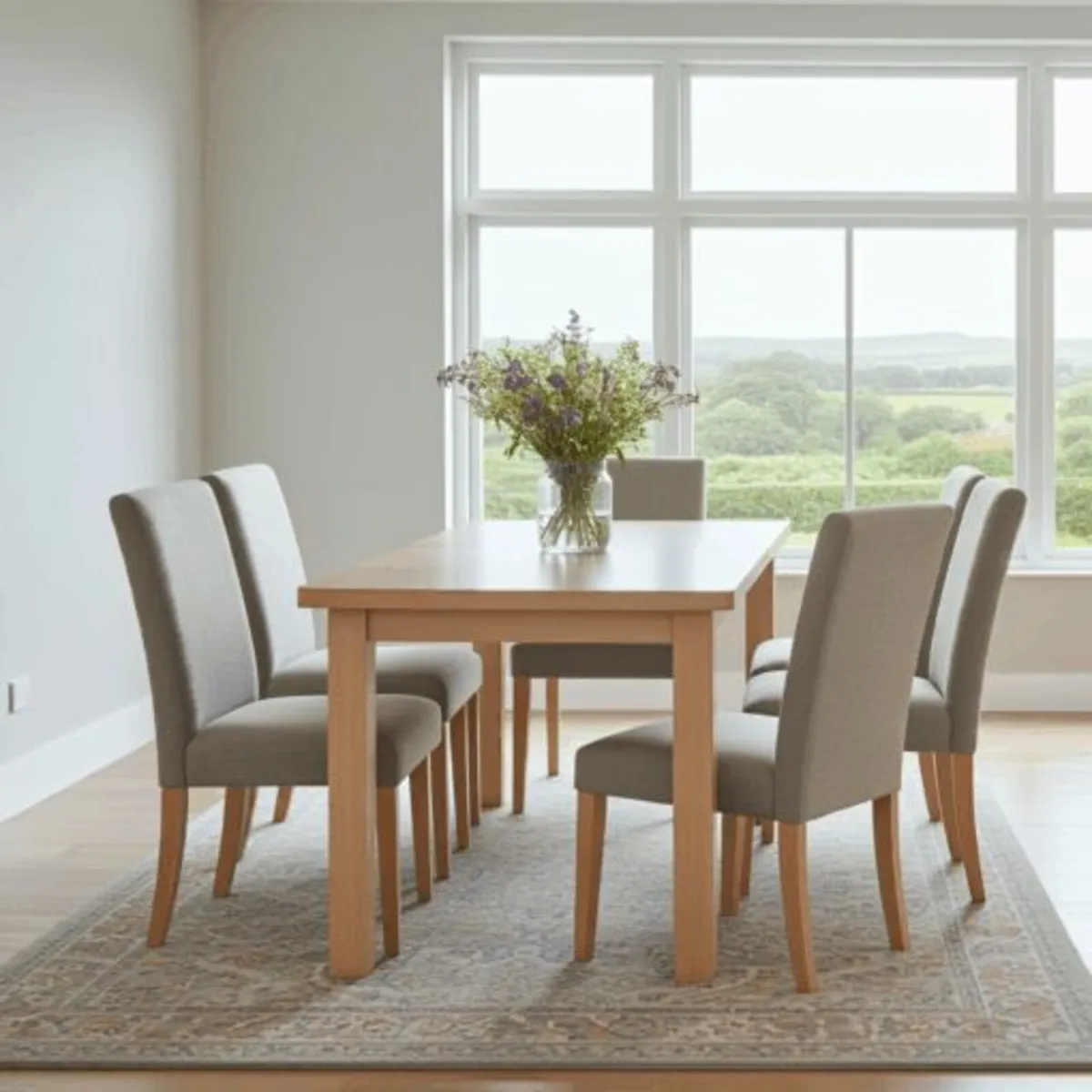 Aaron Modern Rectangular Extendable Dining Table - Image 2