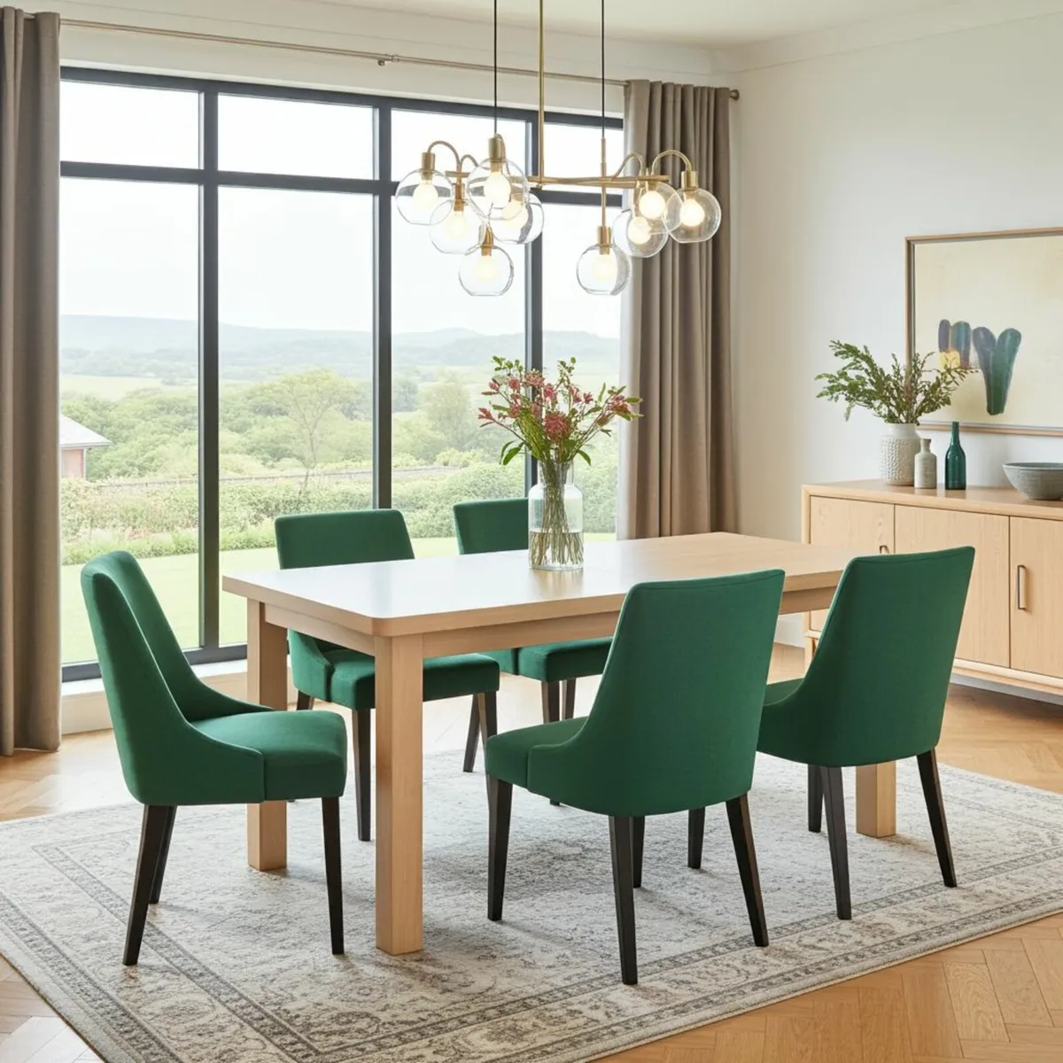 Aaron Modern Rectangular Extendable Dining Table - Image 3