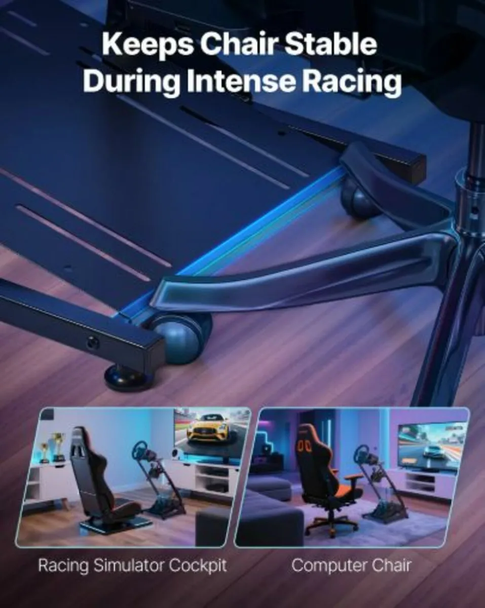 Racing Wheel Stand,Adjustable & Foldable Simulator - Image 4
