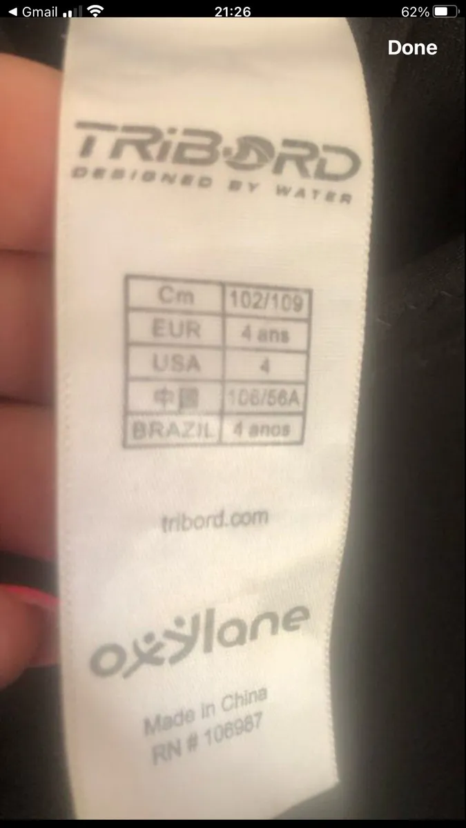 Boys wetsuit age 4 €10 - Image 4