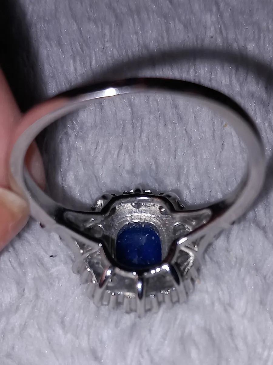 Sapphire look silver Ring - Image 3