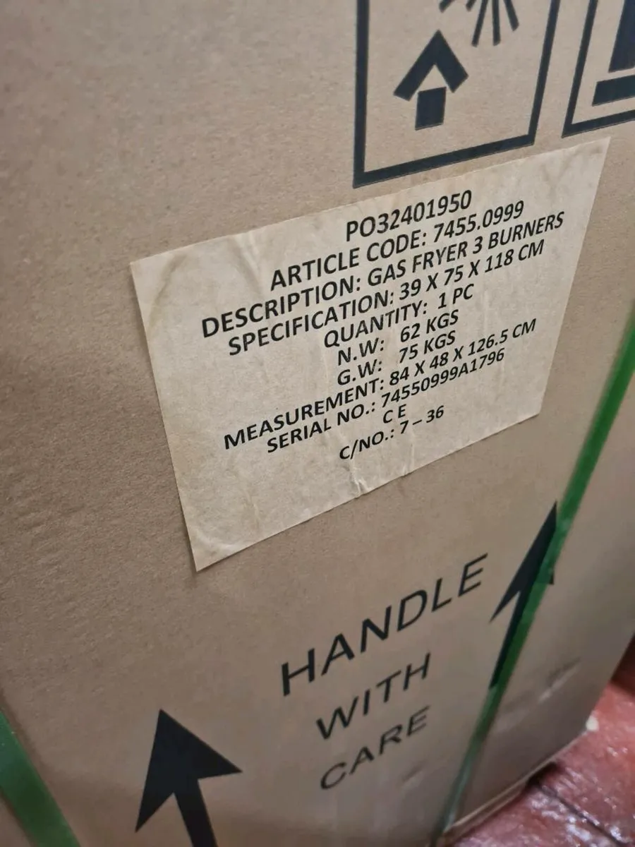 Brand New Combisteel Fryers, griddle and Fridge - Image 3