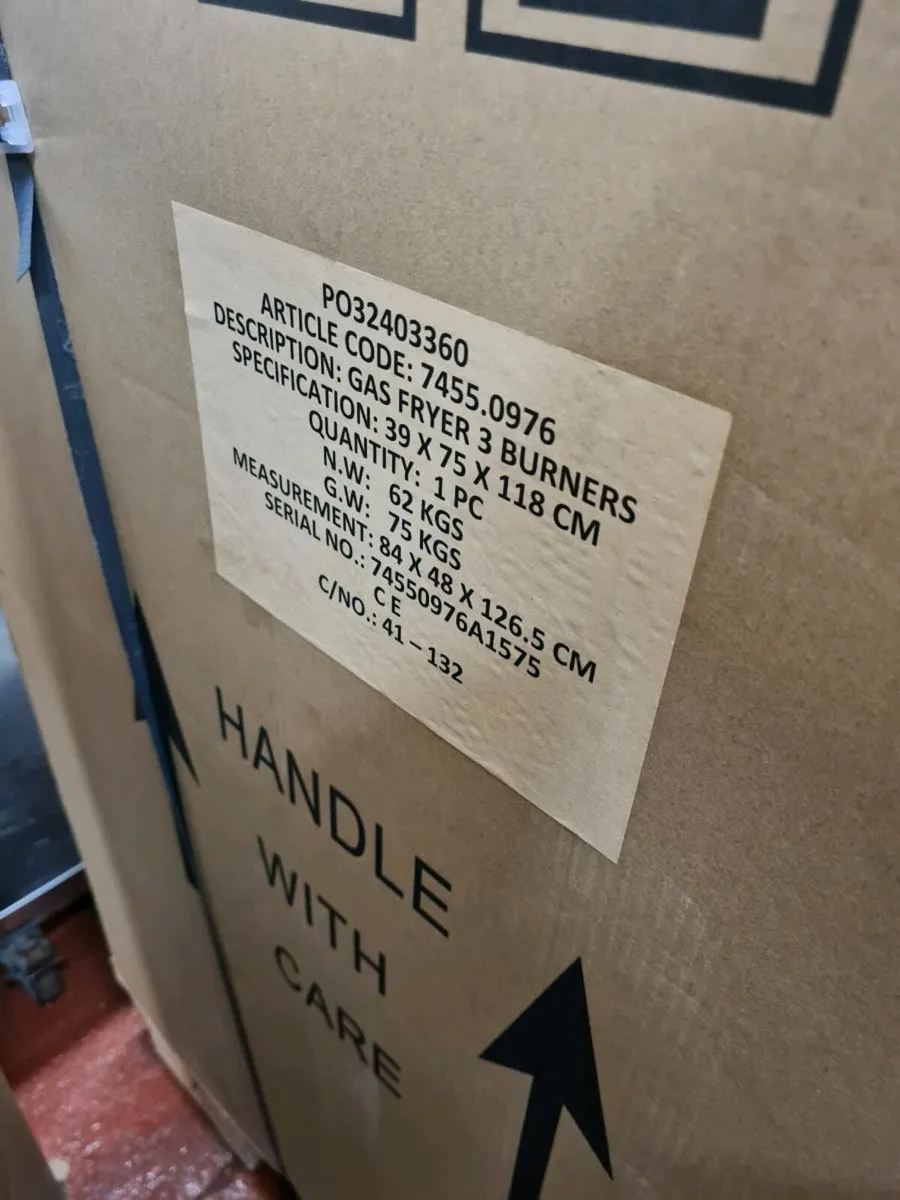 Brand New Combisteel Fryers, griddle and Fridge - Image 4