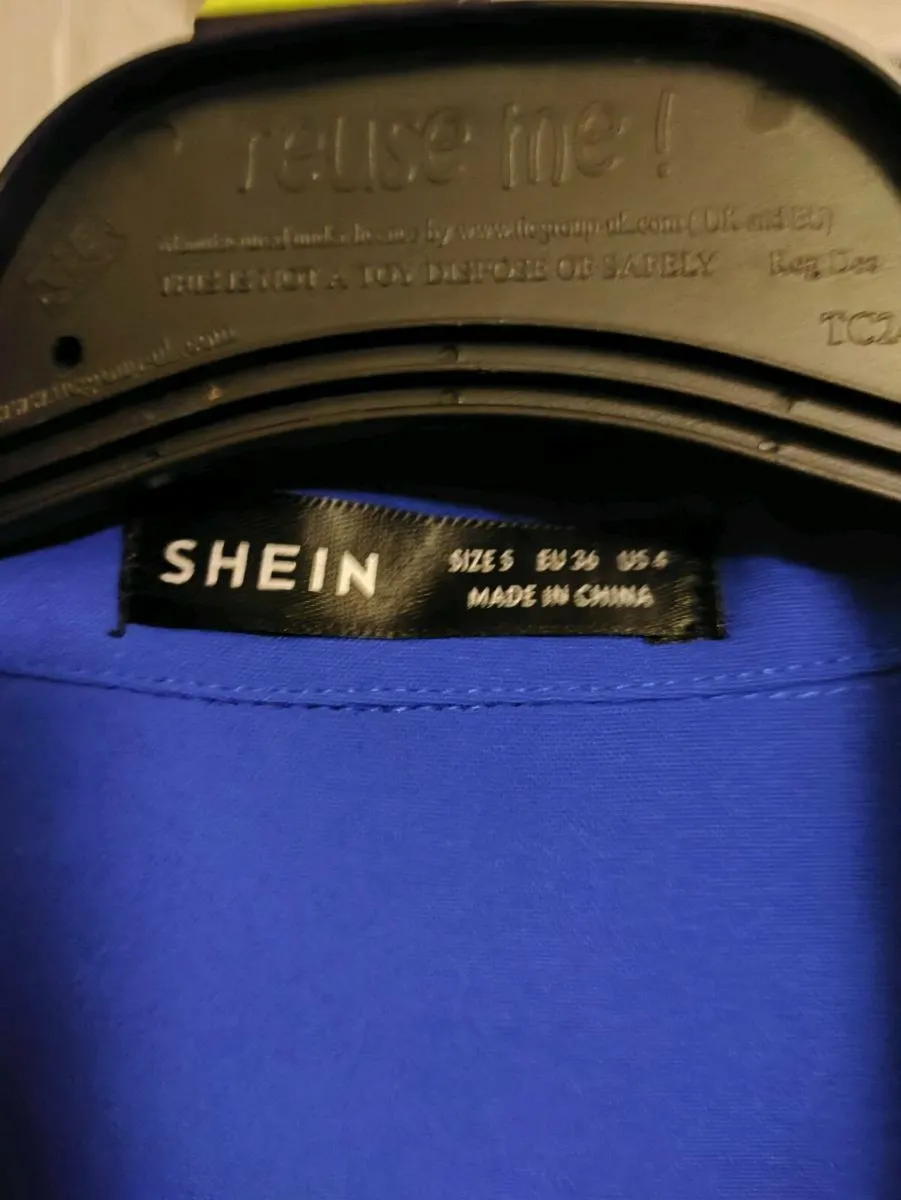 Bright Blue Button-Up Shirt – SHEIN – Size S / EU - Image 4