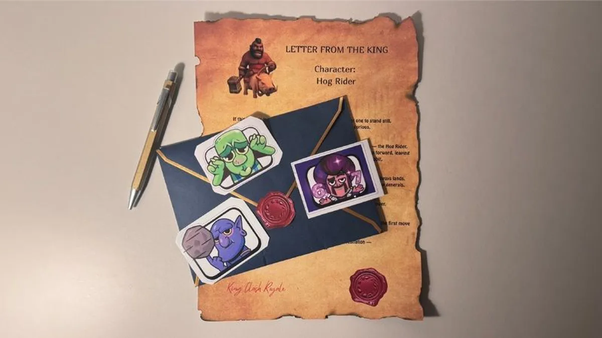 Clash Royale Stickers Gift Letter - Image 1