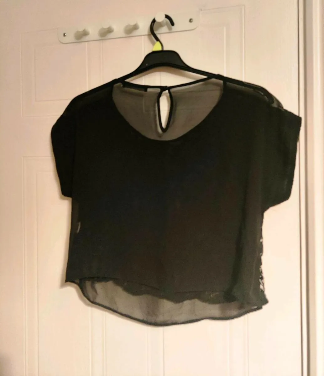 Black Floral Lace Blouse – Atmosphere – Size UK 14 - Image 3