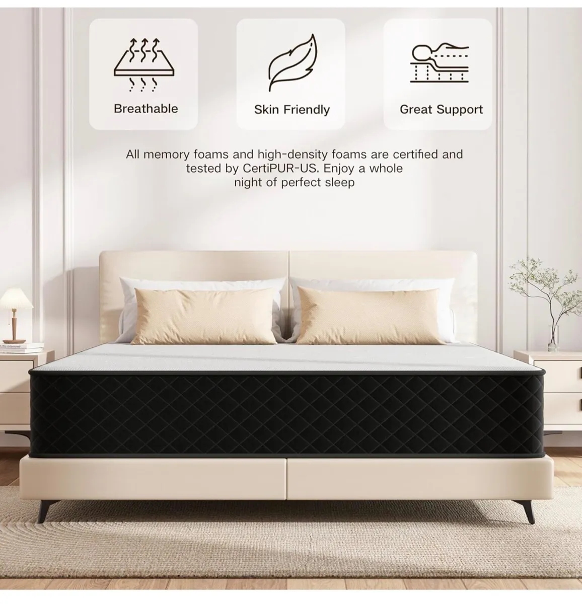 Firm Double Mattresses, 25cm Thick Double Hybrid M - Image 2