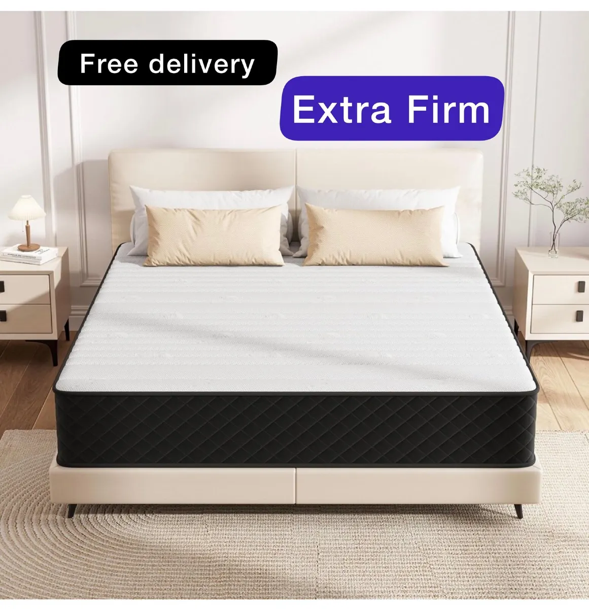 Firm Double Mattresses, 25cm Thick Double Hybrid M - Image 1