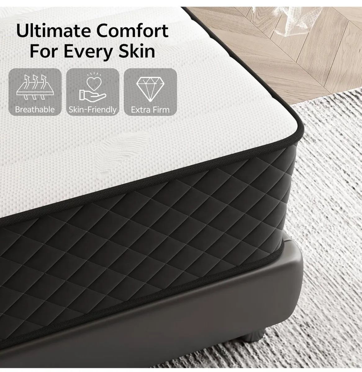 Firm Double Mattresses, 25cm Thick Double Hybrid M - Image 1