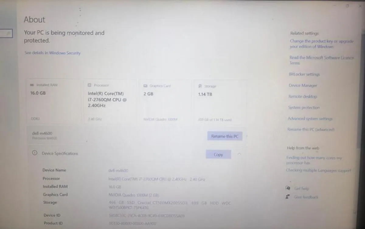 DELL Precision Mobile Workstation M4600 AEC - Image 4