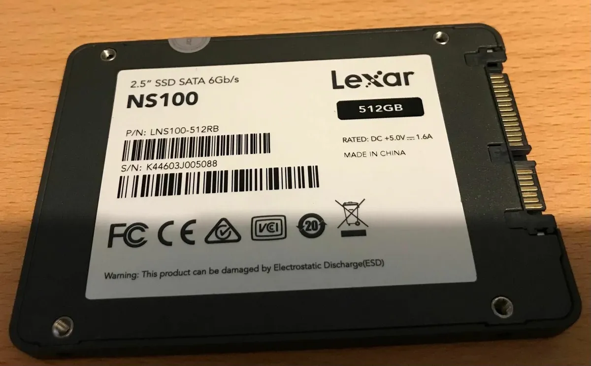 Lexar NS100 512Gb 2.5" SATA SSD