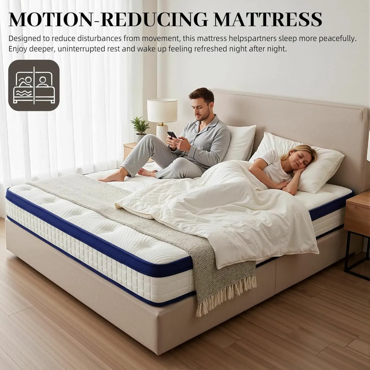 Double Mattresses - 4FT6 10 Inch Memory Foam - Image 4