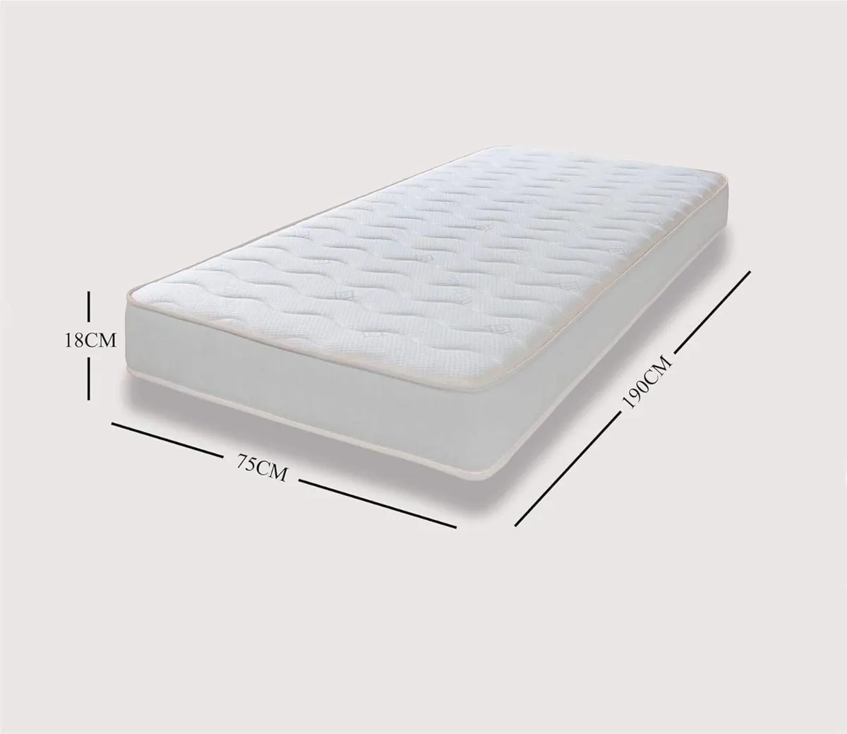 Hybrid Cooltouch Colours Mattress White Small - Image 3