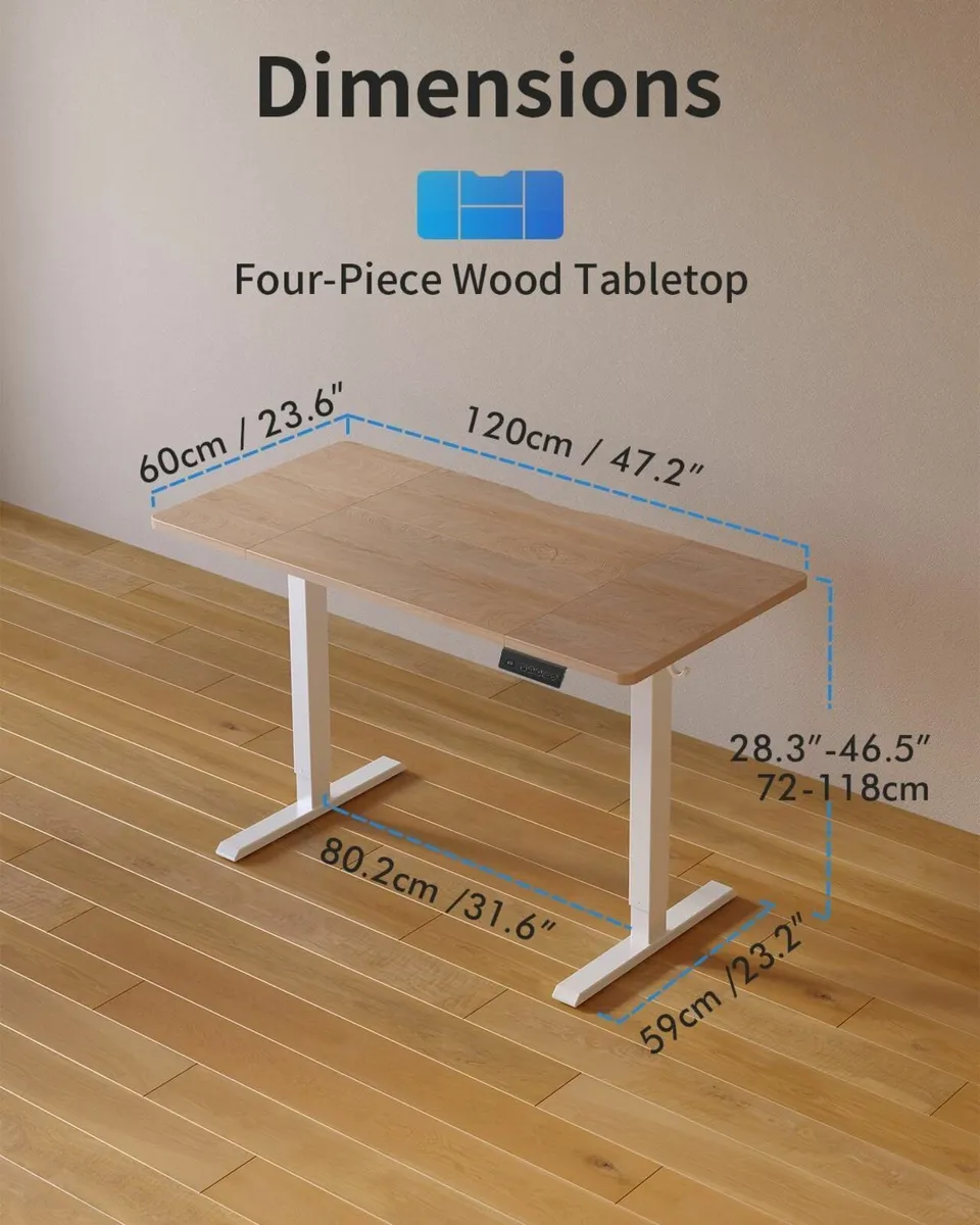 Electric Standing Desk Height Adjustable For - Image 2