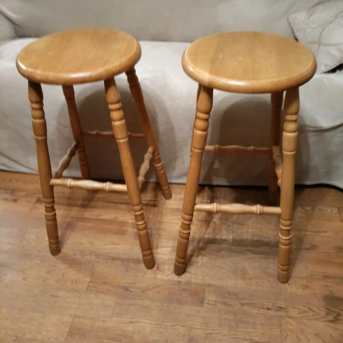 Pine Barstools - Image 2