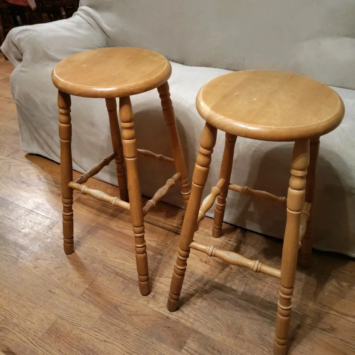 Pine Barstools - Image 4