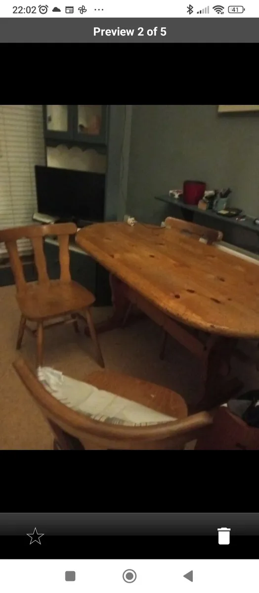 Free table and chairs - Image 1