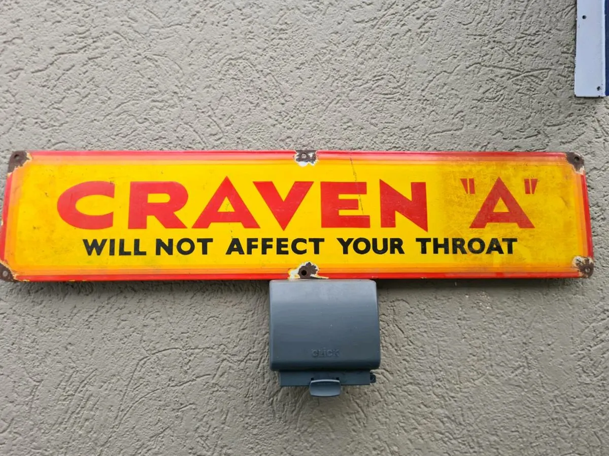 Enamel sign - Image 1