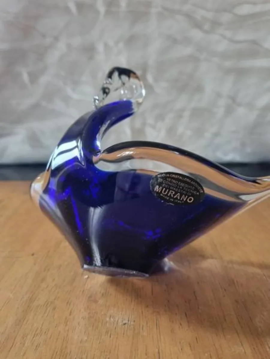 Murano glass swan plate - Image 1