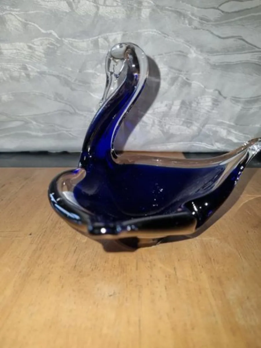Murano glass swan plate - Image 4