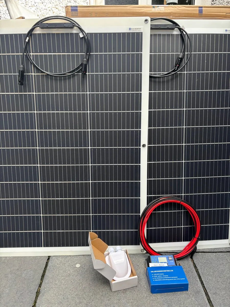 260W 12/24C Flexible Solar Panel Kit for Camper - Image 2