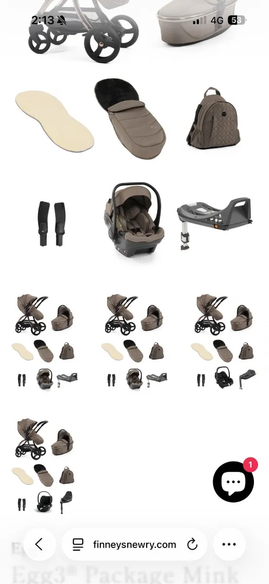 Egg3 Mink pram bundle - Image 3
