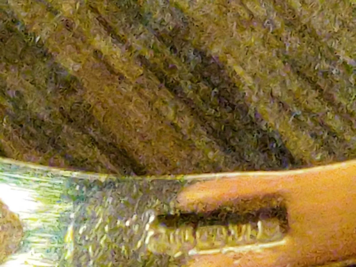 CHUNKY RED GARNET, 9CT Thick Gold Vintage Ring ! - Image 2