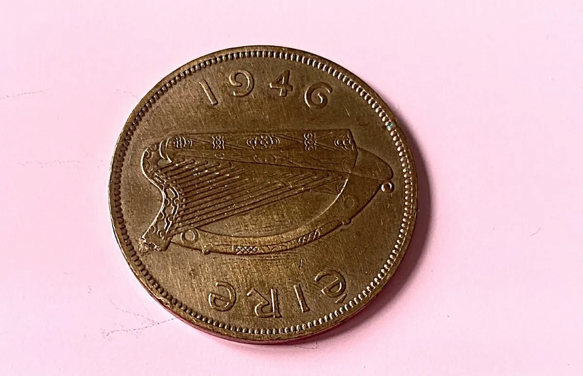 Irish Penny;Ha'penny;Farthing From 1946, Free Post - Image 2