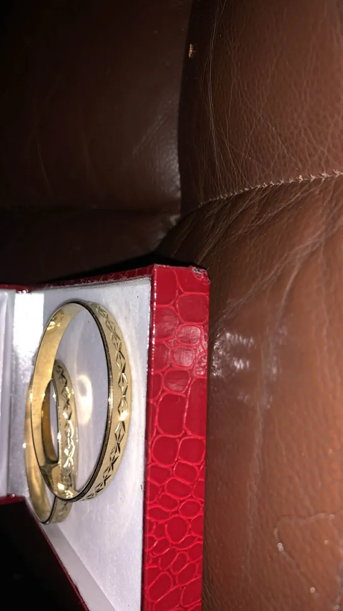 Woman bangles gold plated I think - Image 2