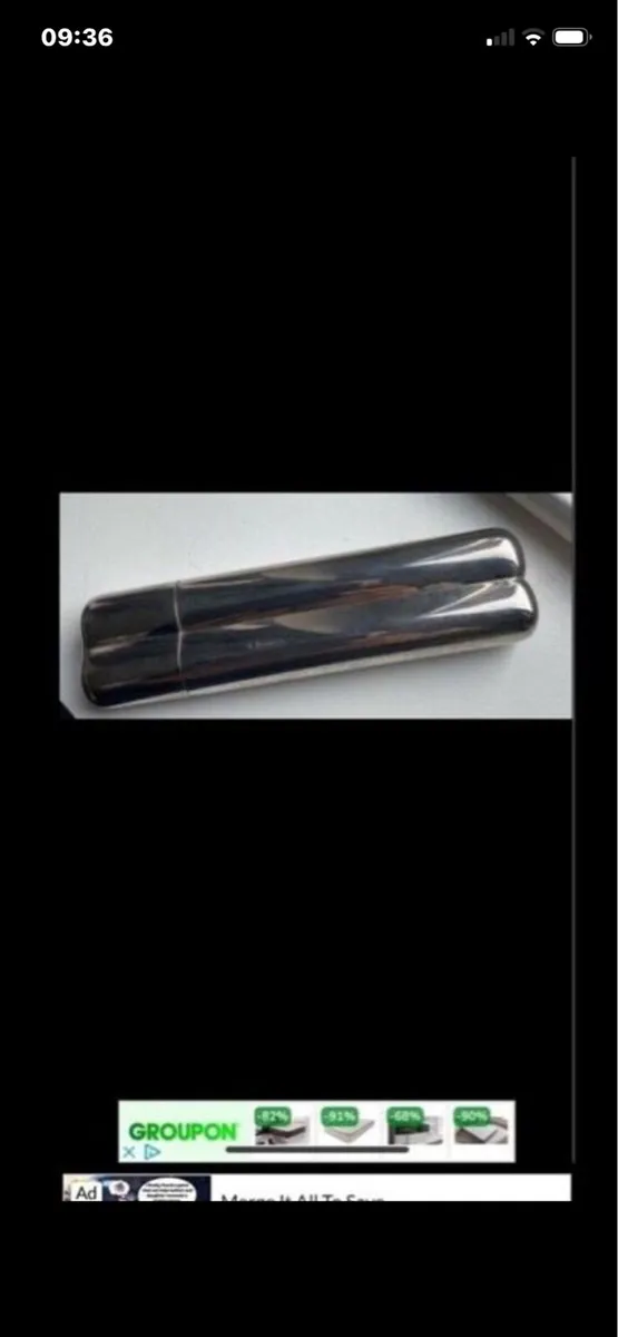 Metal Chamaco Double Tube Cigar Case - Image 2