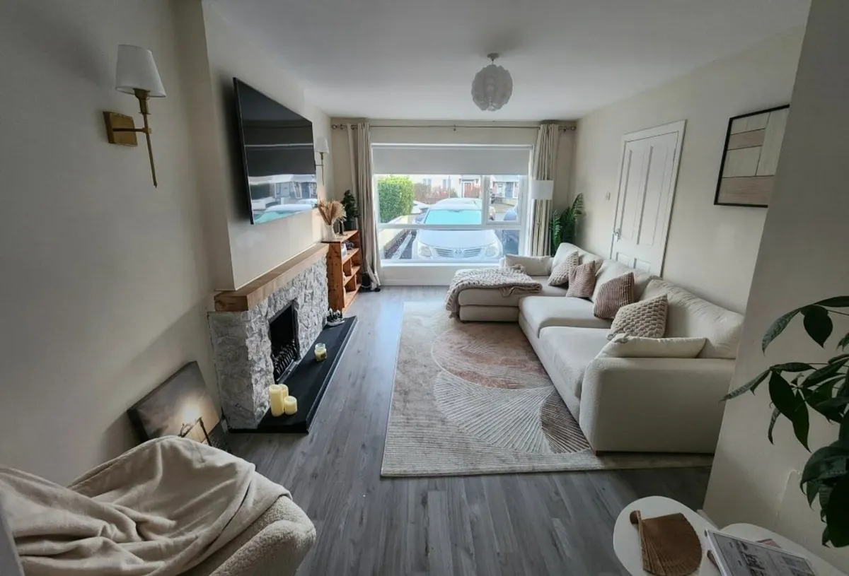 Cream Bouclé Sofa – Like New, Pristine Condition - Image 1