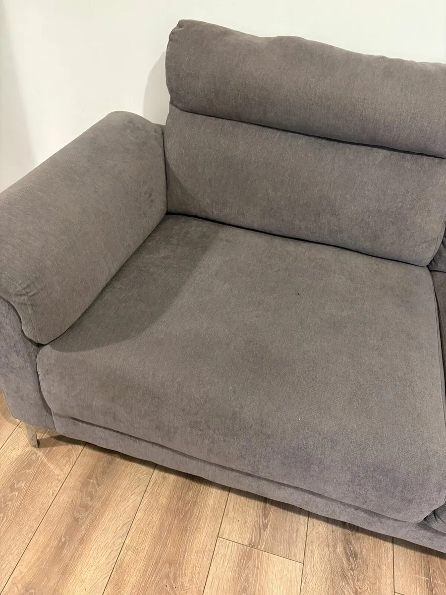 3-seater sofa grey - Image 3