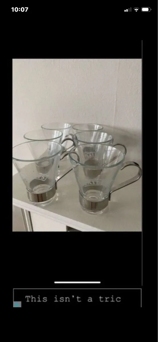 Rare Baileys Glasses Set (6) - Image 1