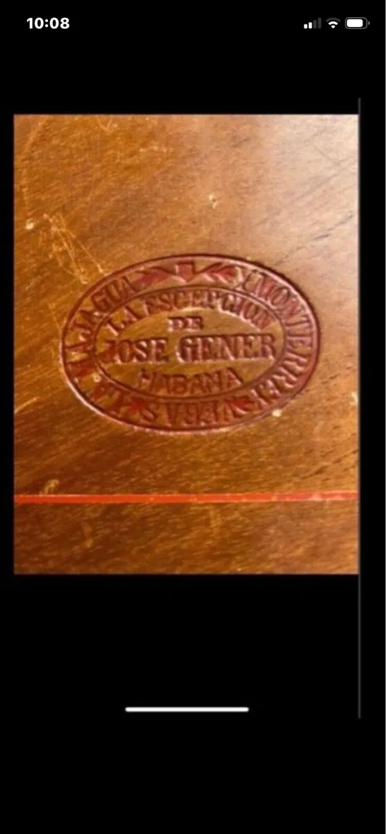 Vintage Timber Cigar Box - Image 1
