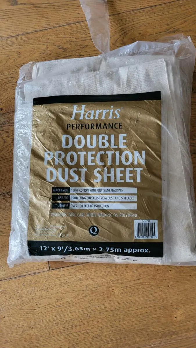 New Decorators dust sheet, details in picture.