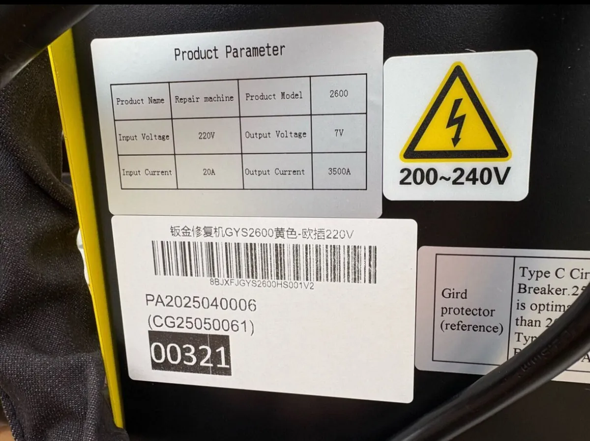 220v Vehicle Panel Spot Welder Dent Puller Kit - Image 4