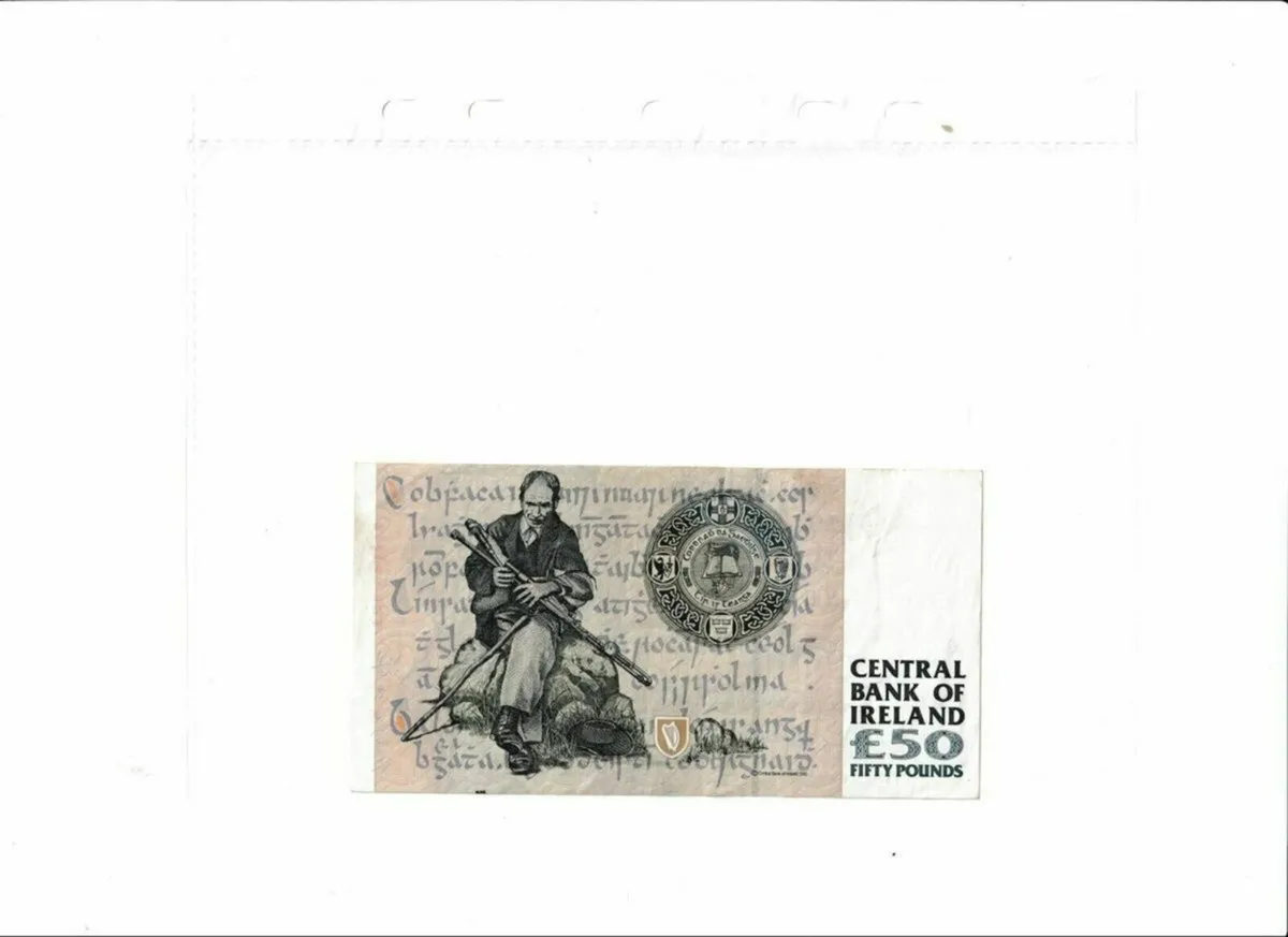 Old Irish C Series 50 Pounds Banknote - Delivery - Image 2