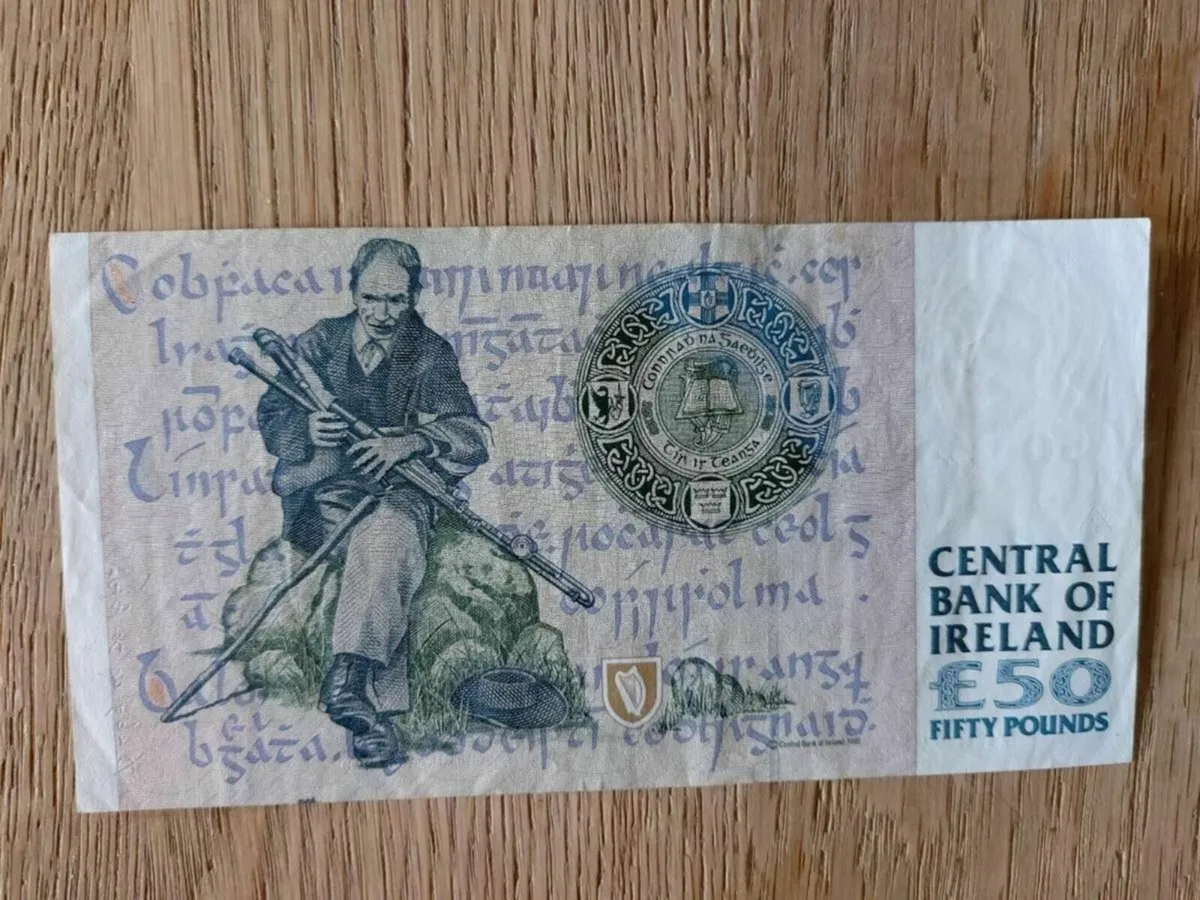 Old Irish C Series 50 Pounds Banknote - Delivery - Image 4