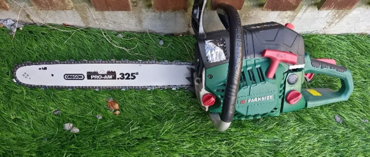 Parkside chainsaw as new condition