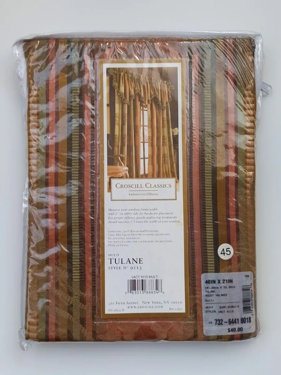 Multi Tulane Ascot Valance   40" x 21" - Image 3