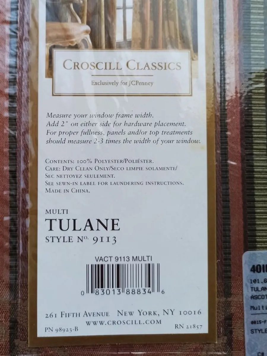 Multi Tulane Ascot Valance   40" x 21" - Image 4