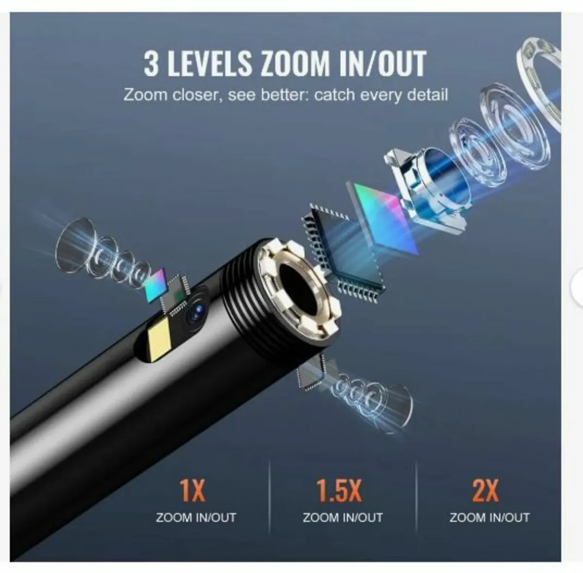 Endoscope Camera with Lights Triple Lens - Image 4