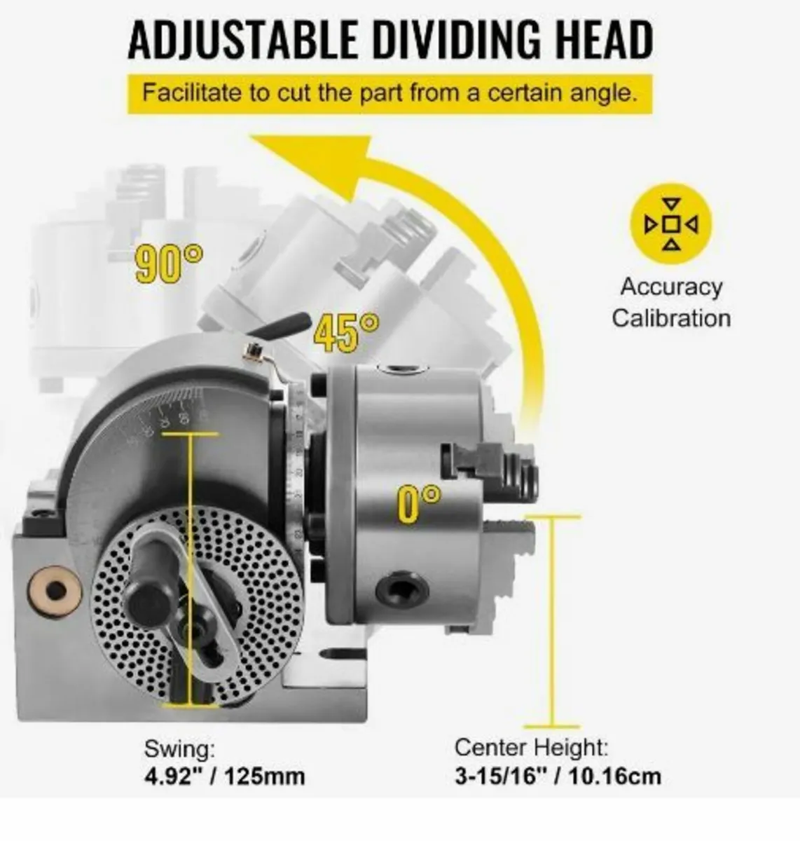 BS-0 Precision Dividing Head, Horizontal Dividing - Image 2