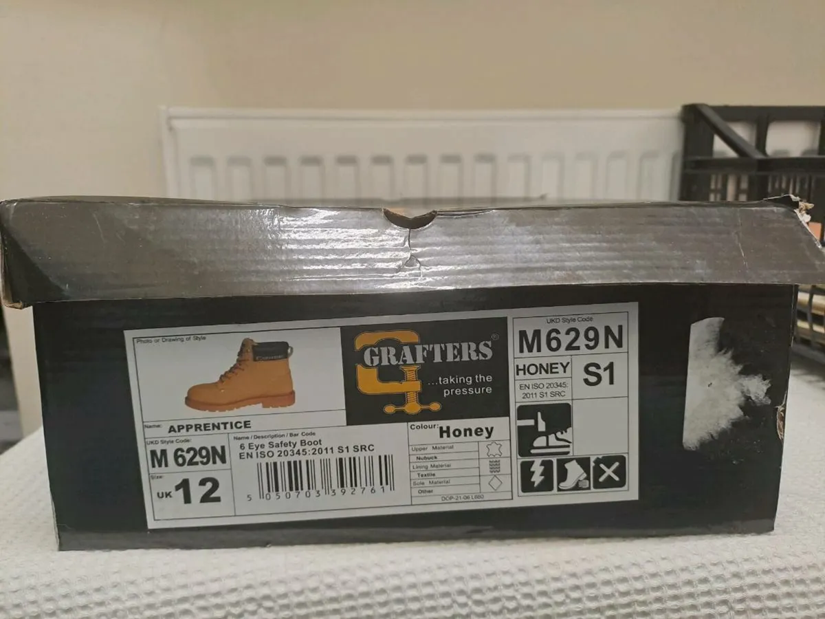 Grafters Apprentice Safety Boots UK 12 - Image 4