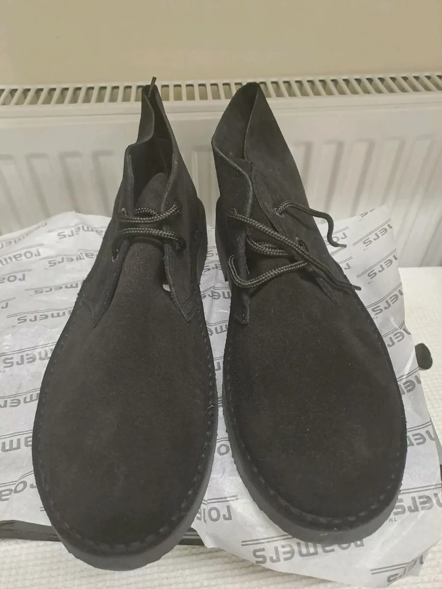 Roamers Black Suede Desert Boots – UK 12 - Image 4