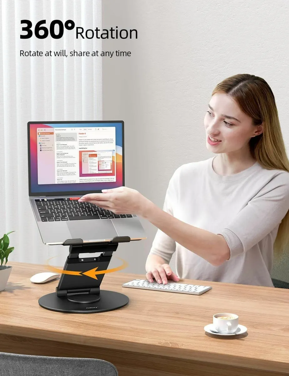 Swivel Laptop Stand for Desk with 360 Rotating - Image 2